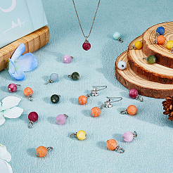 12 Sets Gemstone Charms&nbsp;FIND-DC0001-37