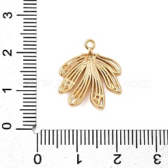 Brass Micro Pave Cubic Zirconia Pendants&nbsp;KK-F916-16G