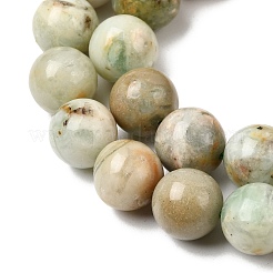 Natural Green Quartz Round Beads Strands&nbsp;G-Z127-A01-10mm