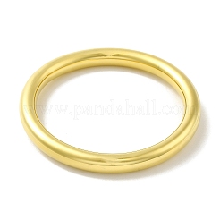 イオンプレーティング（IP）304ステンレススチールプレーンバングル  14KGP本金メッキ  内径：2-1/2インチ（6.2cm）&nbsp;BJEW-K237-05G