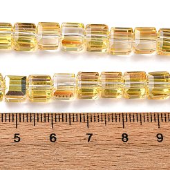 Electroplate Glass Beads Strands&nbsp;EGLA-H108-01A-AB06