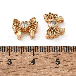 SHEGRACE Brass Pave Clear Cubic Zirconia Beads&nbsp;XGRQ4G158-689G