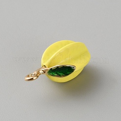 Alloy Enamel Pendants&nbsp;ENAM-CJC0021-22KCG-01