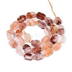 Natural Hematoid Quartz/Ferruginous Quartz Beads Strands&nbsp;G-T138-26A-04