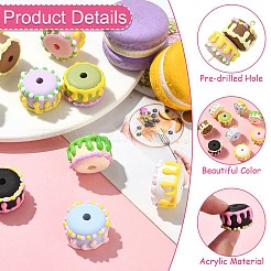 9Pcs 9 Colors Opaque Acrylic Beads&nbsp;OACR-CJ0002-63