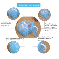 Rectangle Portable PP Plastic Detachable Storage Box&nbsp;LS-CON-D007-02E