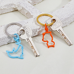 32Pcs 4 Styles Zinc Alloy Enamel Swivel Clasps&nbsp;FIND-HS0002-01