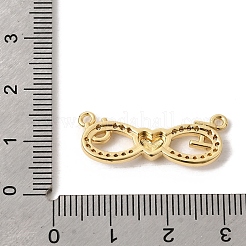 Brass Micro Pave Clear Cubic Zirconia Pendants&nbsp;KK-K419-05G