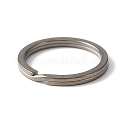 Titanium Alloy Keychains Clasps&nbsp;KEYC-WH0021-38