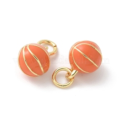 Brass Enamel Pendants&nbsp;KK-P294-38G-05