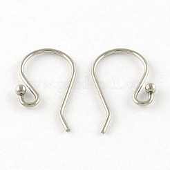 Tarnish Resistant 201 Stainless Steel Earring Hooks&nbsp;X-STAS-R063-33