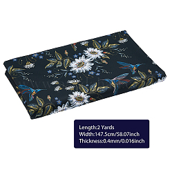 花柄ポリエステル生地  服飾材料  撥水性  カラフル  147.5x0.04cm&nbsp;DIY-WH0410-98