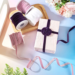 40 Yards 4 Colors Single Face Velvet Ribbon&nbsp;SRIB-TA0001-35C