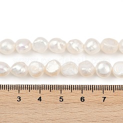 天然養殖淡水パールビーズ連売り  研磨両側  グレード2a+  ライム  8~9mm  穴：0.8mm  約33~37個/連  13.90~14.25''（35.3~36.2センチメートル）&nbsp;PEAR-P064-20C-02A