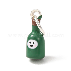 Brass Enamel Pendants&nbsp;KK-CBA260B-01P