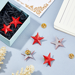 6Pcs Star Alloy Lapel Pin Backs for Backpack Clothes&nbsp;JEWB-FH0003-07C
