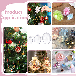 24Pcs 3 Styles Blank Plastic Big Pendants&nbsp;KY-WR0001-09