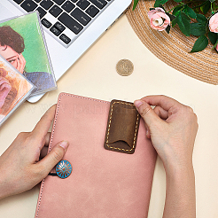 Cowhide Pen Pencil Holder Clip&nbsp;AJEW-WH20120-90A