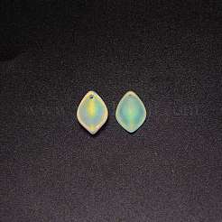 ガラスチャーム  ティアドロップチャーム  カラフル  19x13x4.5mm  穴：1mm&nbsp;GLAA-CJC0008-03