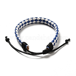 PU Imitation Leather Braided Cord Bracelets for Women&nbsp;LS-BJEW-M290-01G