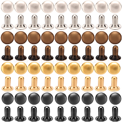 400 Bags 4 Colors Iron Snap Rivet Butt Screw&nbsp;IFIN-GF0001-64