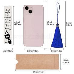 DIY Rectangle Bookmark Making Kits&nbsp;DIY-CP0006-84J