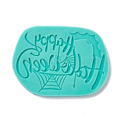DIY Word Happy Halloween Food Grade Silicone Molds&nbsp;DIY-G057-A13