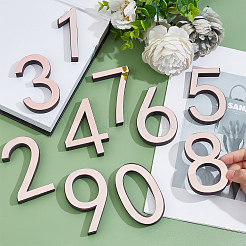 10Pcs 10 Style Acrylic Mirror Wall Stickers&nbsp;AJEW-CN0001-55