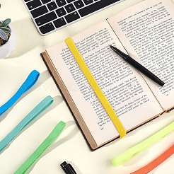 Candy Color Nylon & Spandex Elastic Bookmark&nbsp;OFST-CP0001-14C