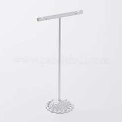 3個Tバー鉄ピアスディスプレイセット  ジュエリーディスプレイラック  ジュエリーツリースタンド  ホワイト  90x60x35mm  110x60x35mm  125x60x35mm  3個/セット&nbsp;EDIS-P001-01A