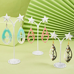 2Pcs 2 Style Teardrop Charm Pendant Silicone Molds for DIY Earring Making&nbsp;DIY-TA0004-78