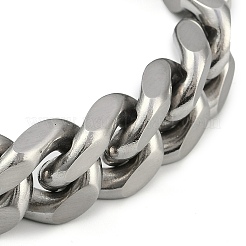 304 Stainless Steel Cuban Link Chain Bracelets for Men&nbsp;BJEW-B102-06P