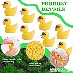 50Pcs Resin Ornaments Cute Little Yellow Duck Ornaments DIY Landscaping&nbsp;JX882A
