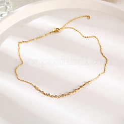 Cubic Zirconia Column Pendant Necklace with Brass Cable Chains&nbsp;LS-UU3534-1