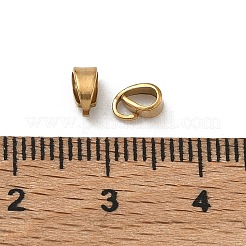304ステンレススチールスナップオンベイル  イオンプレーティング（ip）  ラックめっき  18KGP本金メッキ  5.5x3x3.5mm  穴：3.5x2mm&nbsp;STAS-P448-07A-G