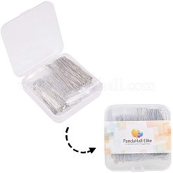 304ステンレススチールアイピン/ヘッドピン/ボールヘッドピン  ステンレス鋼色  7.4x7.2x1.7cm&nbsp;STAS-PH0004-13P