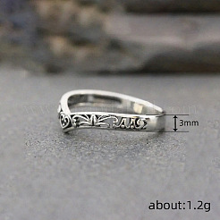 Hollow Out V-Shaped Heart Pattern Brass Finger Rings&nbsp;FS-WGACF43-02