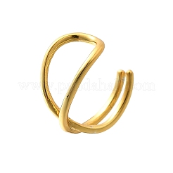 女性用スターリングシルバーカフイヤリング925個  ゴールドカラー  9.5x8.5x5~5.5mm&nbsp;EJEW-F360-01B-G