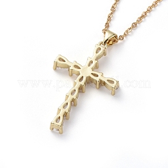 304 Stainless Steel Chain Necklaces&nbsp;NJEW-G335-28G