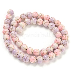 Baking Paint Synthetic Turquoise Beads Strands&nbsp;G-H060-03F