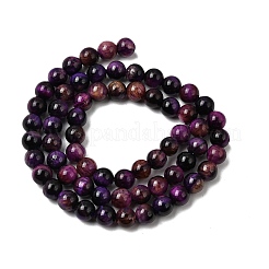 Grade AB Natural Tiger Eye Beads Strands&nbsp;G-B133-A02-6MM-04