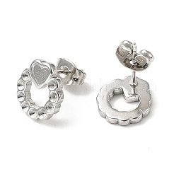 Non-Tarnish 304 Stainless Steel Stud Earring Findings&nbsp;LS-STAS-E180-01P