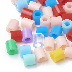 アイロンビーズ：DIYメルティビーズは、ビーズセットを融合  ABCプラスチックペグボード  模様ペーパー  アイロン紙  女の子模様  正方形  カラフル  14.7x14.7cm&nbsp;DIY-S033-031