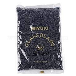 MIYUKIラウンドロカイユビーズ  日本製シードビーズ  15/0  （rr358)ルビー裏地のカプリブルーの光沢  1.5mm  穴：0.7mm  約250000個/ポンド&nbsp;SEED-G009-RR0358