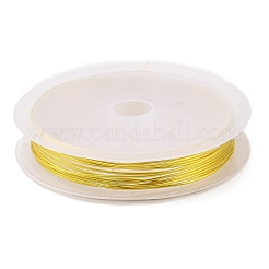 銅線10巻  長持ちメッキ  ゴールドカラー  20ゲージ  0.8mm  2.5 m /ロール&nbsp;CWIR-C003-01F-G