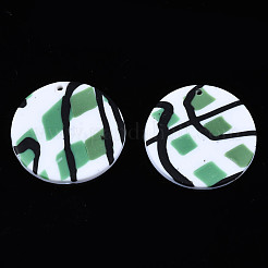 Handmade Polymer Clay Pendants&nbsp;CLAY-N010-023-02