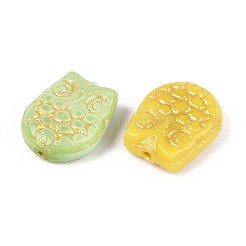 Owl Glass Beads&nbsp;GLAA-T025-65M