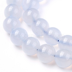 Grade A Natural Blue Lace Agate Beads Strands&nbsp;G-F222-29-8mm-1