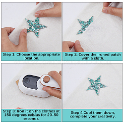 10Pcs 10 Colors Plastic Clothing Patches&nbsp;FIND-GF0008-81