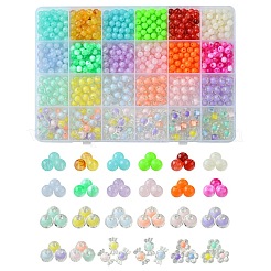 848Pcs 21 Styles Acrylic Beads&nbsp;OACR-FS0001-59